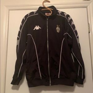 Kappa jacket. Black, white & gray, XL